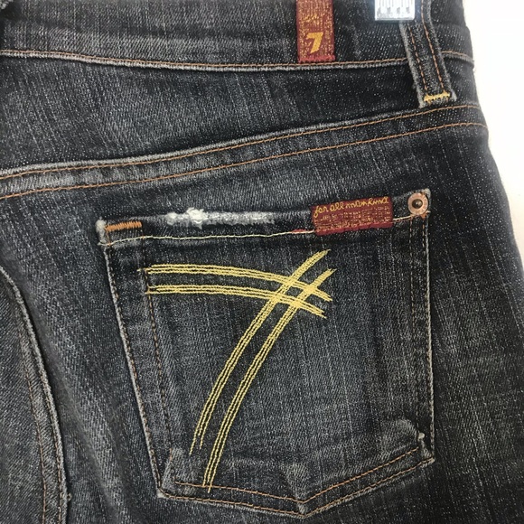 7 For All Mankind Denim - 7 FOR ALL MANKIND DOJO SZ 26 YELLOW 7